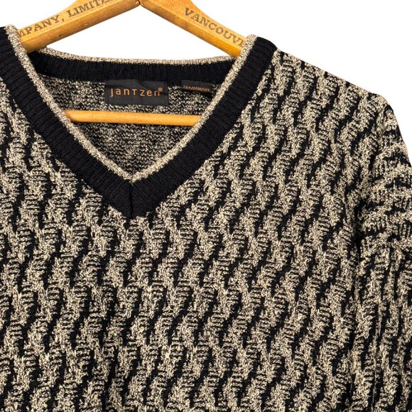 Vintage 90s Textured Knit Sweater Cabincore Pullover Slouchy Grunge Patterned - Picture 3 of 10